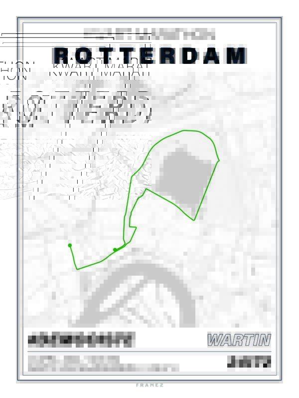Rotterdam Kwart Marathon 2024 - Gestileerd design - Afbeelding 5