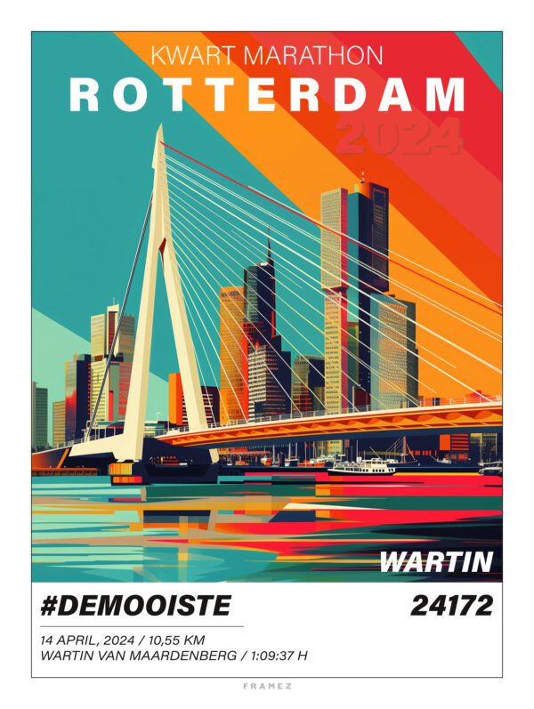 Rotterdam Kwart Marathon 2024 - Grafisch design - Afbeelding 5
