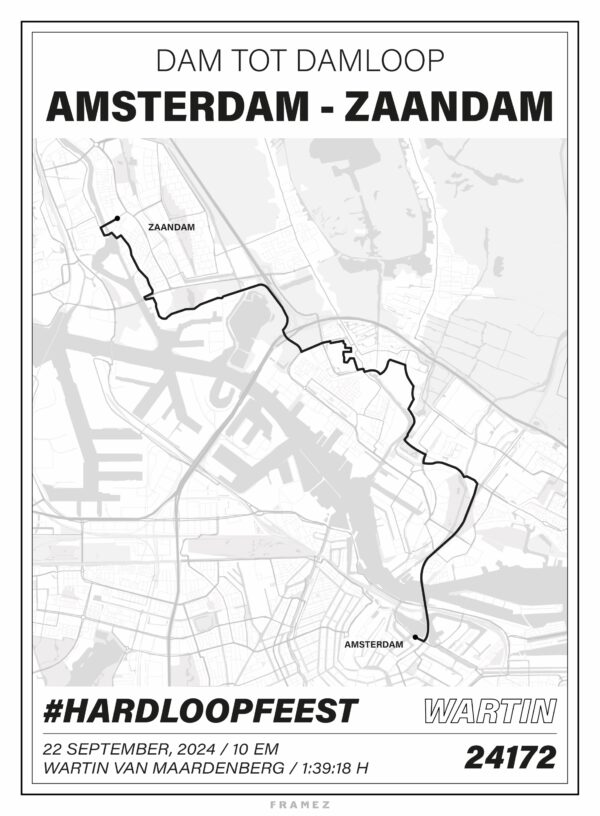 Dam tot Damloop 2024 - Gestileerd design - Afbeelding 3
