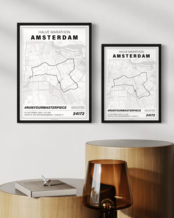 Amsterdam Halve Marathon 2024 - Gestileerd design - Afbeelding 2