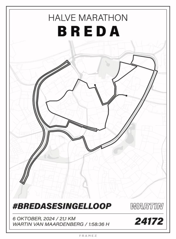 Bredase Singelloop 2024 - Gestileerd design - Afbeelding 3