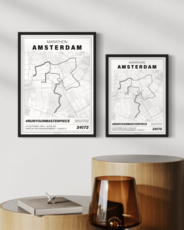 Amsterdam Marathon 2024 - Gestileerd design - Afbeelding 2