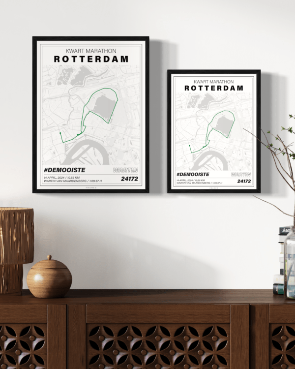Rotterdam Kwart Marathon 2024 - Gestileerd design - Afbeelding 2