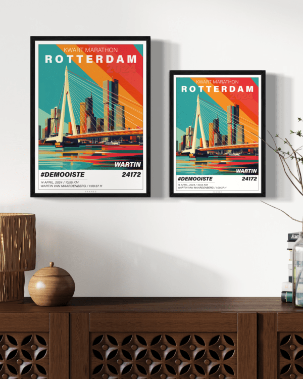 Rotterdam Kwart Marathon 2024 - Grafisch design - Afbeelding 2